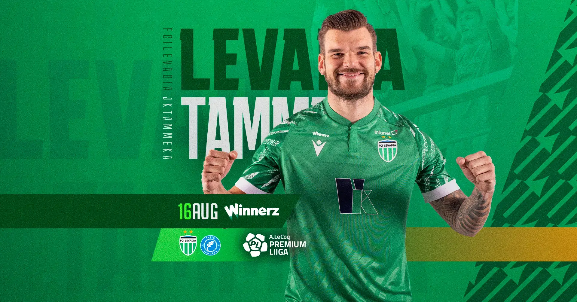 FCI Levadia faces Tartu JK Tammeka in a Premium Liiga home match.